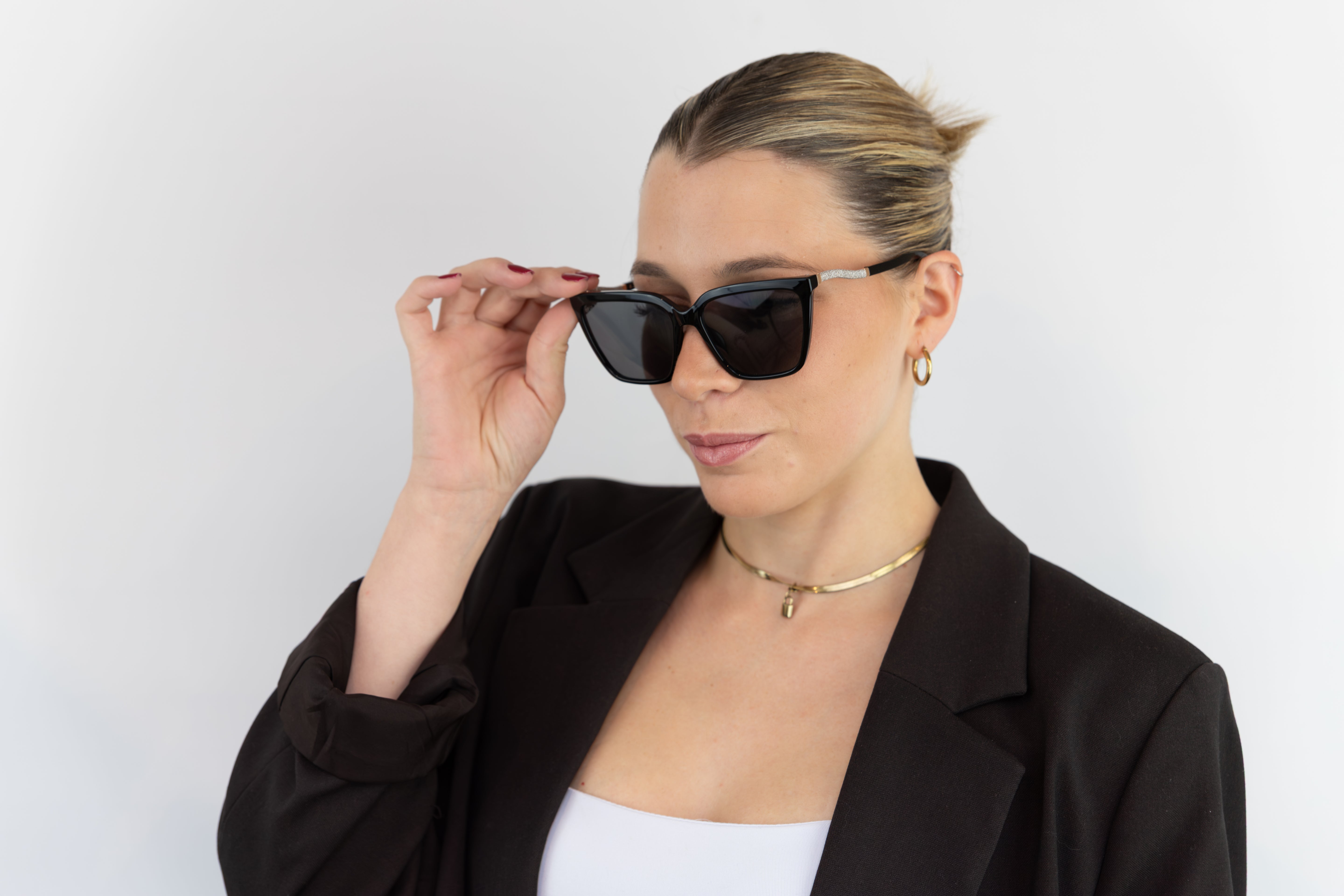 Opulence Glow – Gafas de sol unisex con detalle glossy
