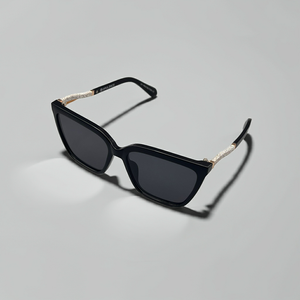 Opulence Glow – Gafas de sol con patillas brillantes unisex