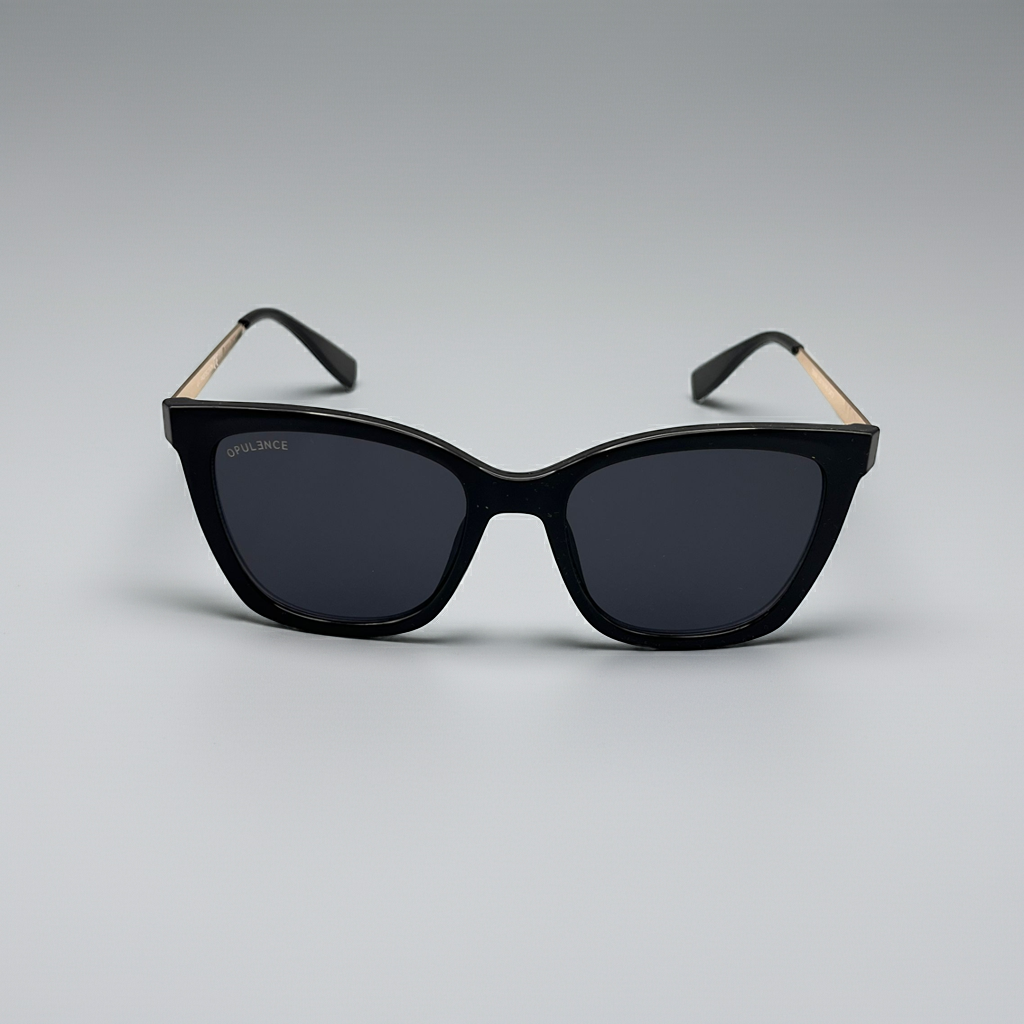 Opulence Grace – Gafas de sol unisex con patilla dorada