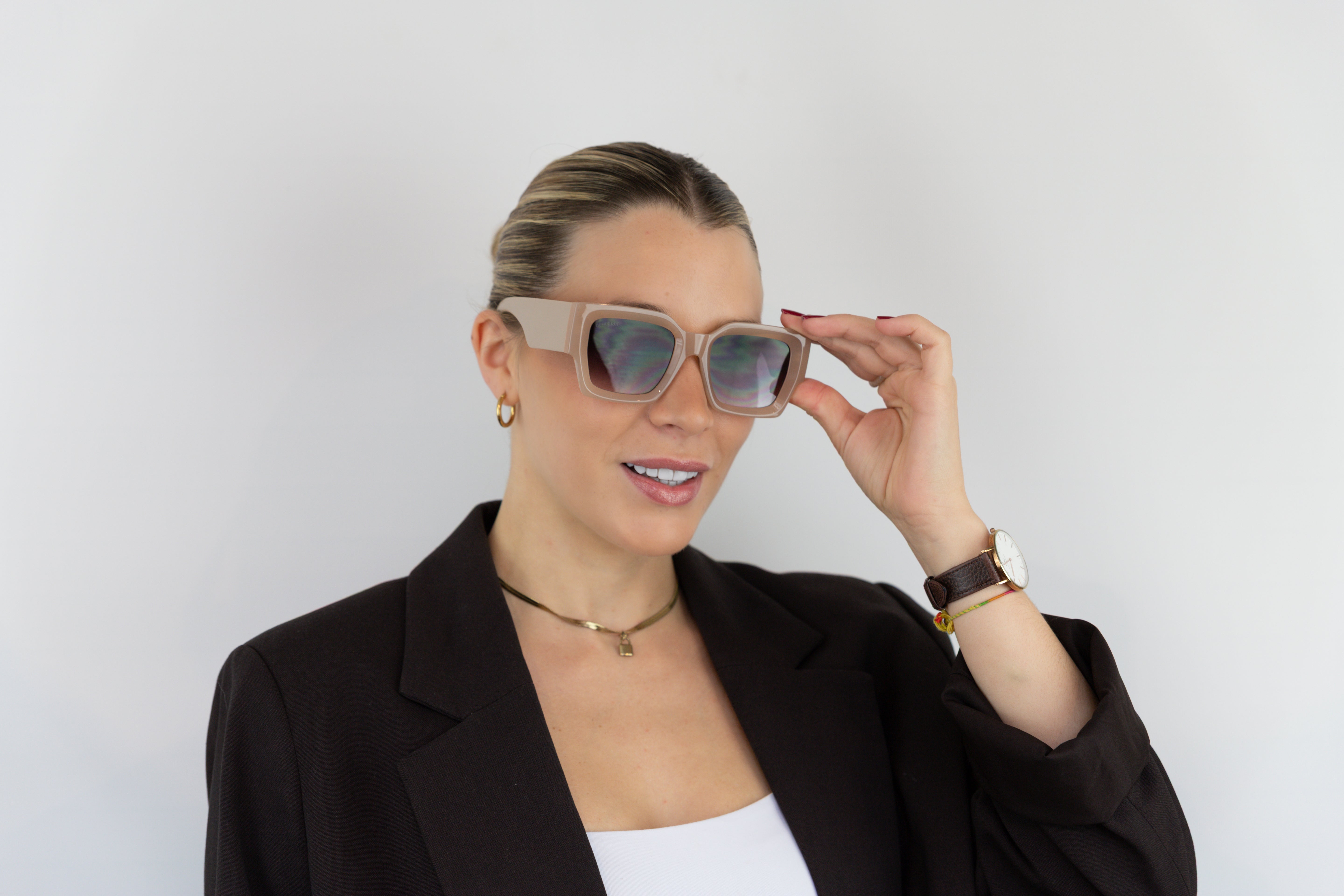 Opulence Vogue – Gafas de sol rectangulares con carácter