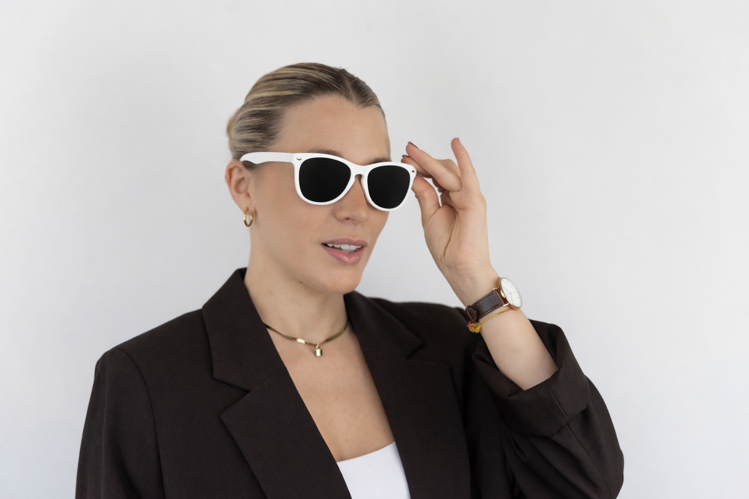 Opulence Waves – Gafas de sol unisex de líneas fluidas